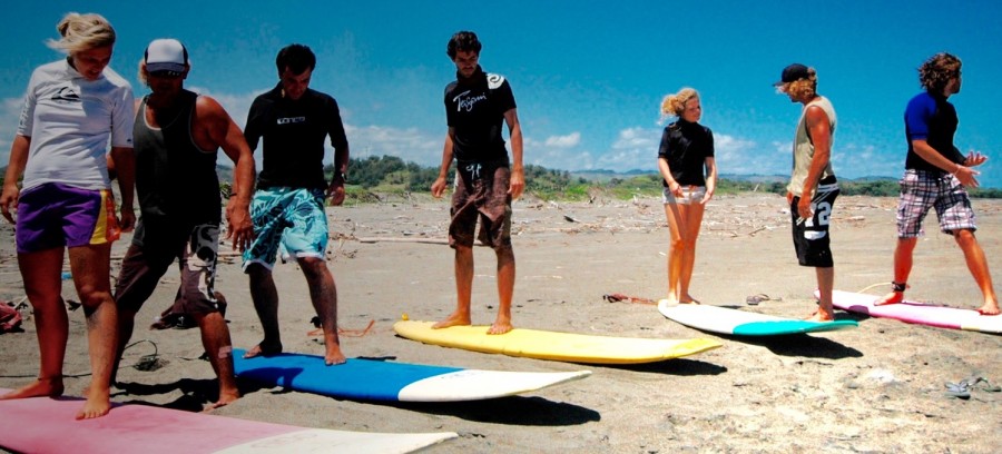 Beach break surfing Fiji island spirit