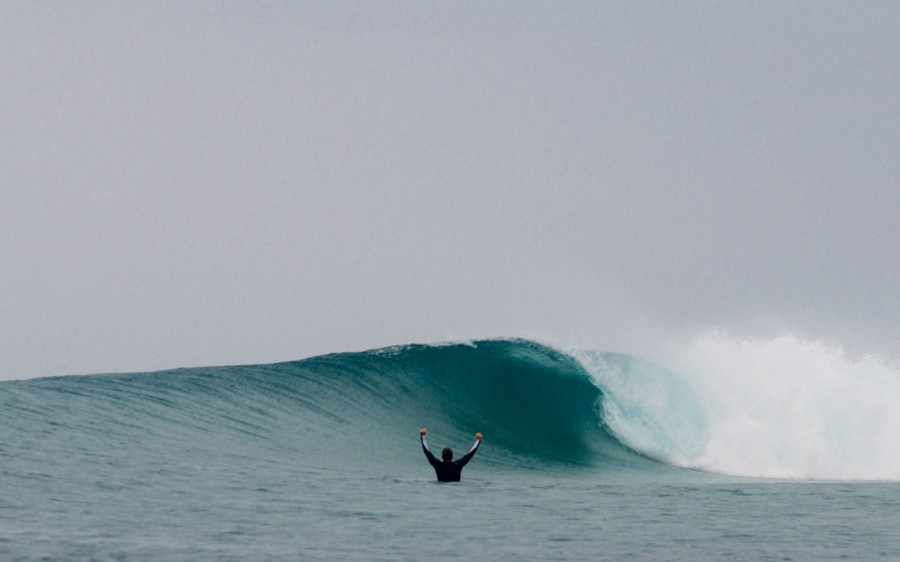 Wave surf fiji