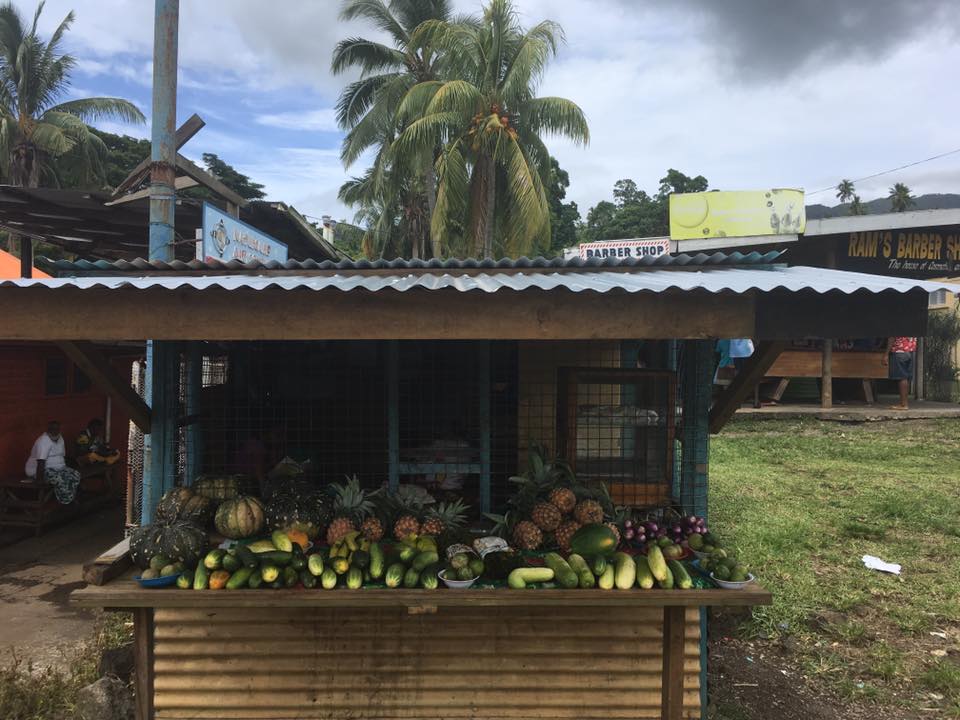 Fresh fruit stall, Taveuni, Fiji