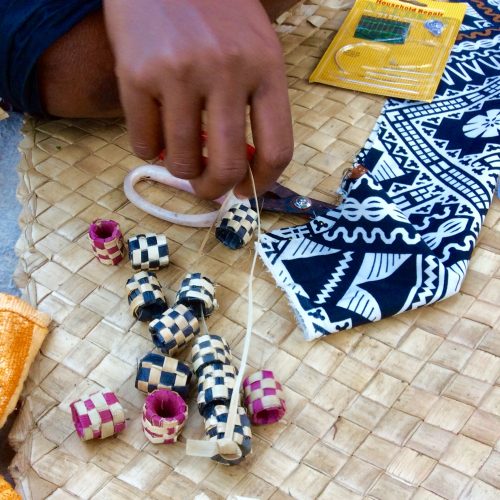 Fairtrade Womens Headband Weaving Group, Fiji Island Spirit Products.
