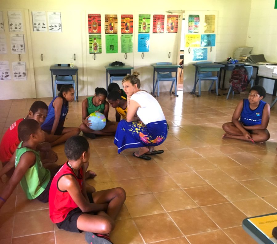 Elisa Urro volunteering teacher Fiji Island Spirit