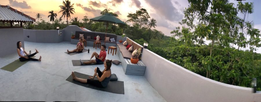Yoga rooftop island spirit Sri Lanka