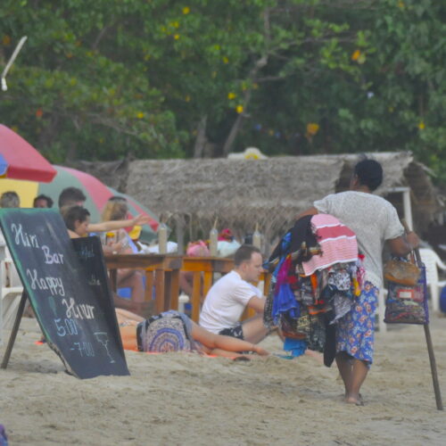 Beach vendor Hiriketiya Sri Lanka