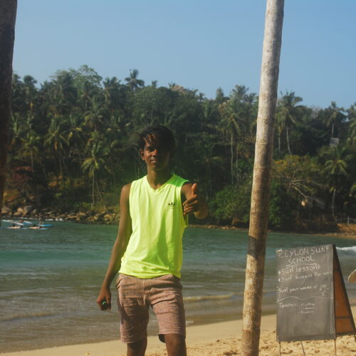 Surfer Hirikitiya Beach Sri Lanka Island Spirit.2