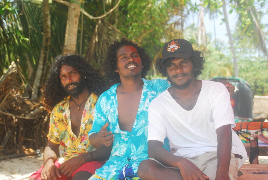 Beach boys Hiriketiya Sri Lanka
